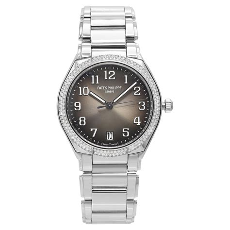 Patek Philippe Twenty~4 Steel & Diamond Gray Dial Ladies 